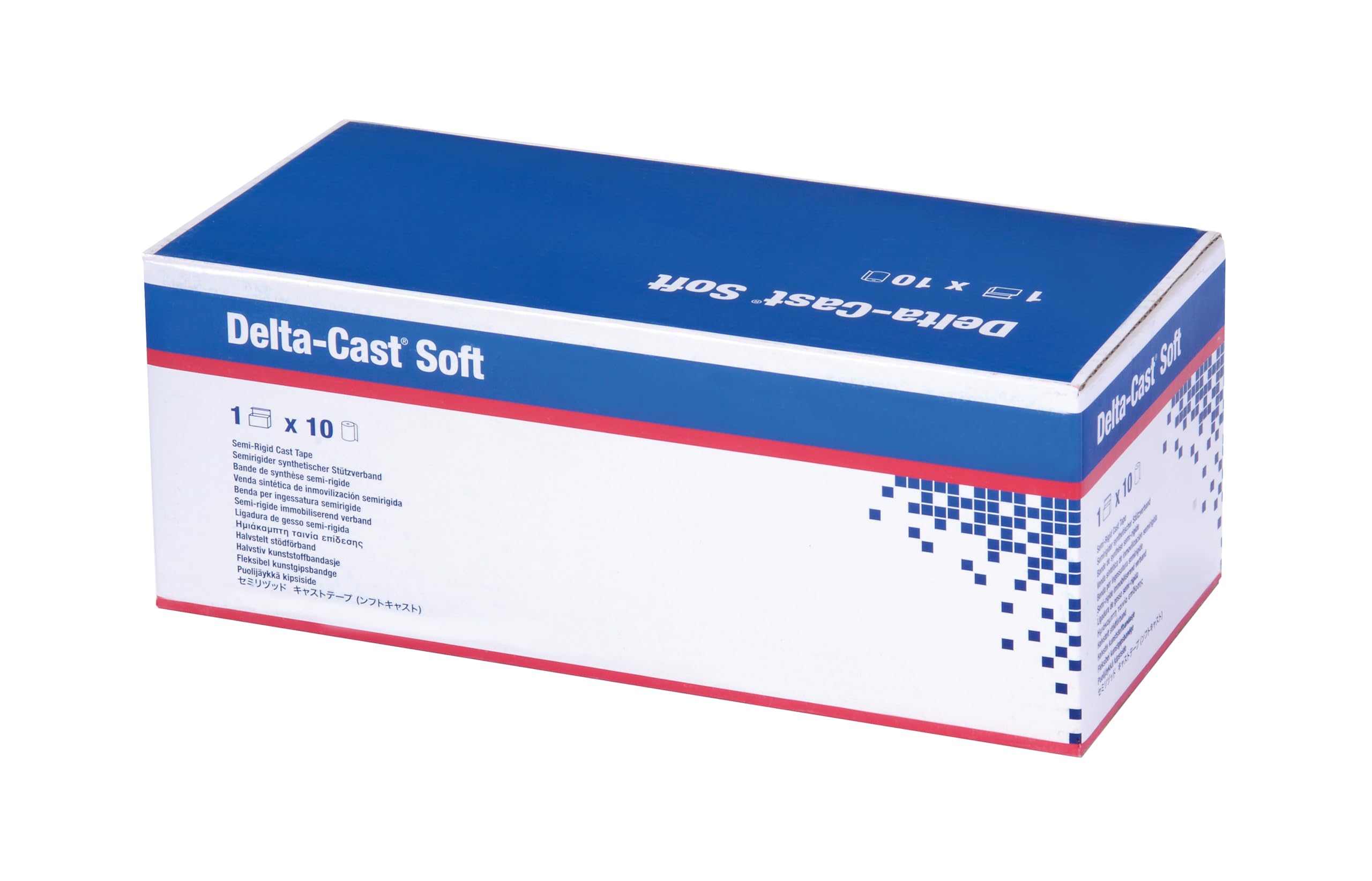 BSN Medical 72708-01 Delta-Cast - Cinta de fundición flexible suave, color negro, 5 cm x 3,6 m, paquete de 10