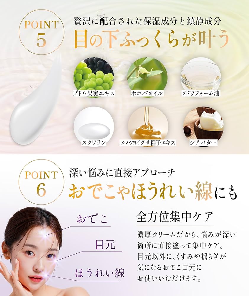 Amazon | アイクリーム GUECCAゲッカ ハリ不足やクマ対策に最適