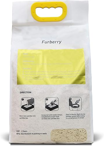 Miniatura 5 de Arena de soja natural, arena para gatos de tofu, aglutinante, desechable, ultra absorbente y de secado rápido, cero polvo, bajo seguimiento, sin