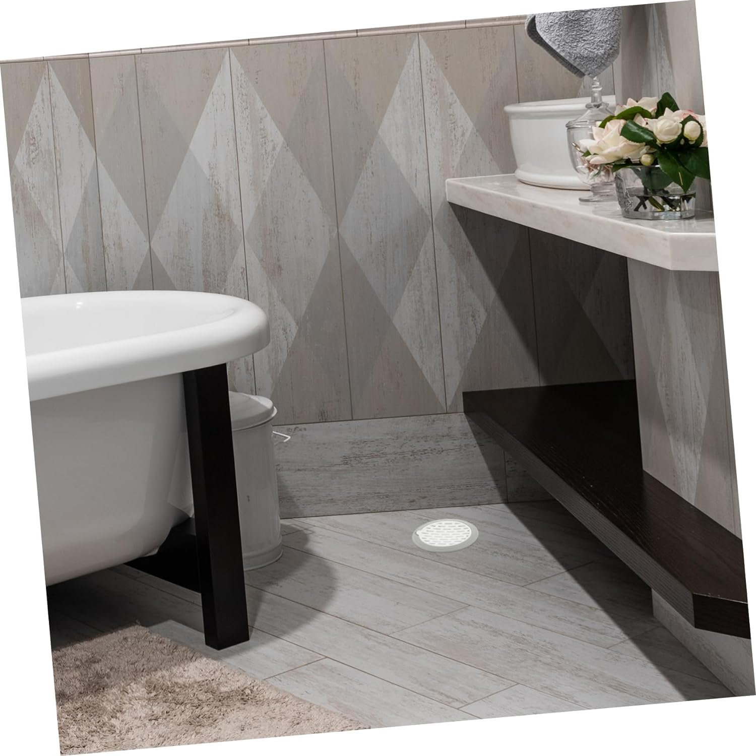 Tapón de filtro de baño, 12 piezas Drenaje de piso Tapón de drenaje de ducha Drenaje de fregadero de cocina Colador de fregadero de baño Sello de drenaje de piso patentado Colador de piso Tapón de bañ