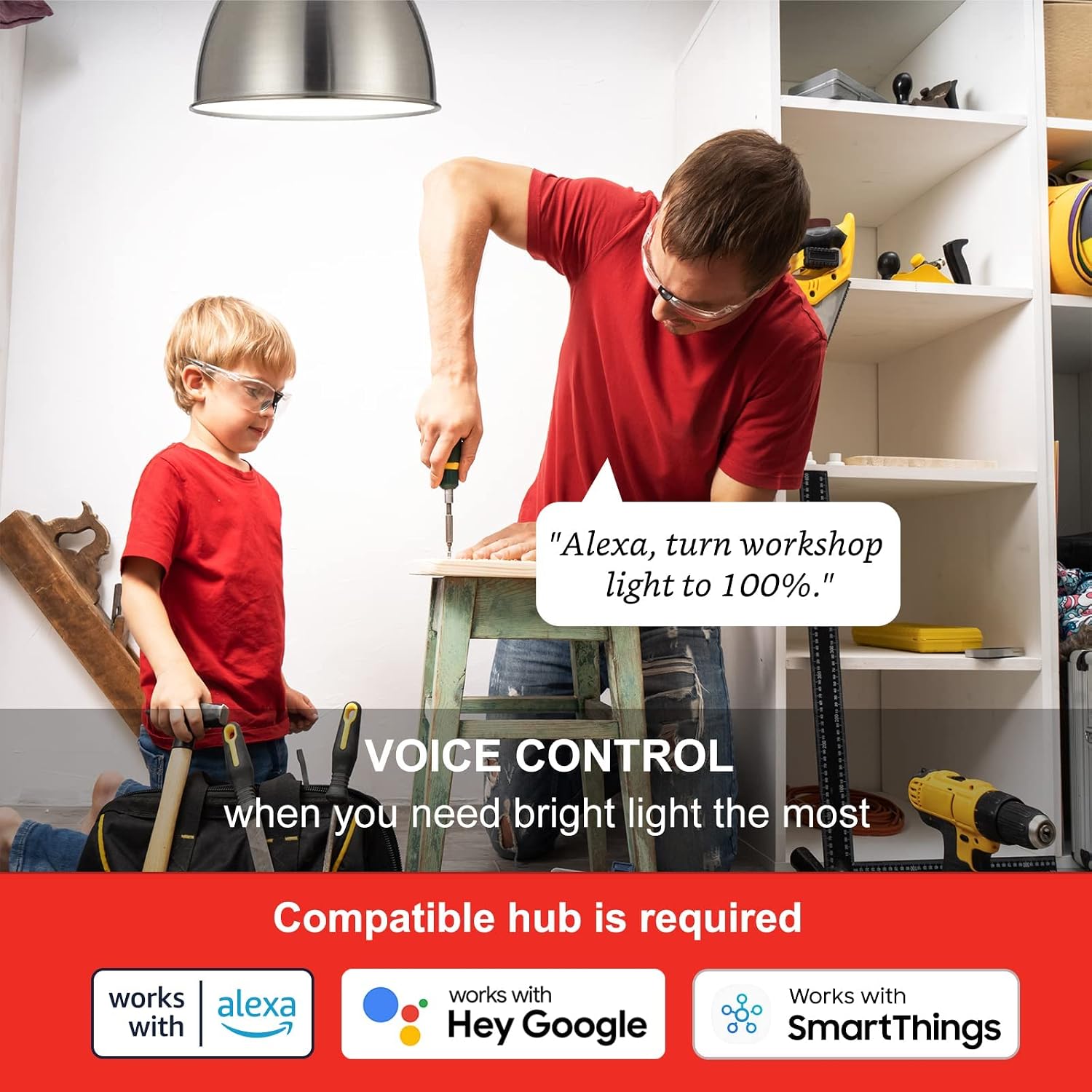 Sengled Zigbee Smart Light Bulbs, Smart Hub Required, Work with SmartThings and Echo with Built-in Hub, Voice Control with Alexa and Google Home, 2700K 100W Eqv. A19 Alexa Light Bulb, 2 Pack