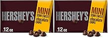 HERSHEYS Mini Semi-Sweet Chocolate Baking Chips Bag, 12 oz Pack of 2