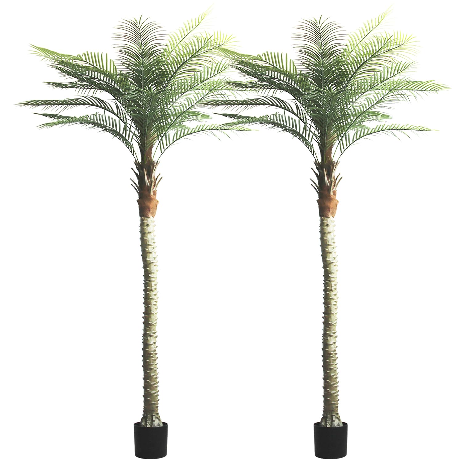 SeelinnS 2-Pack 9ft Tall Artificial Palm Trees