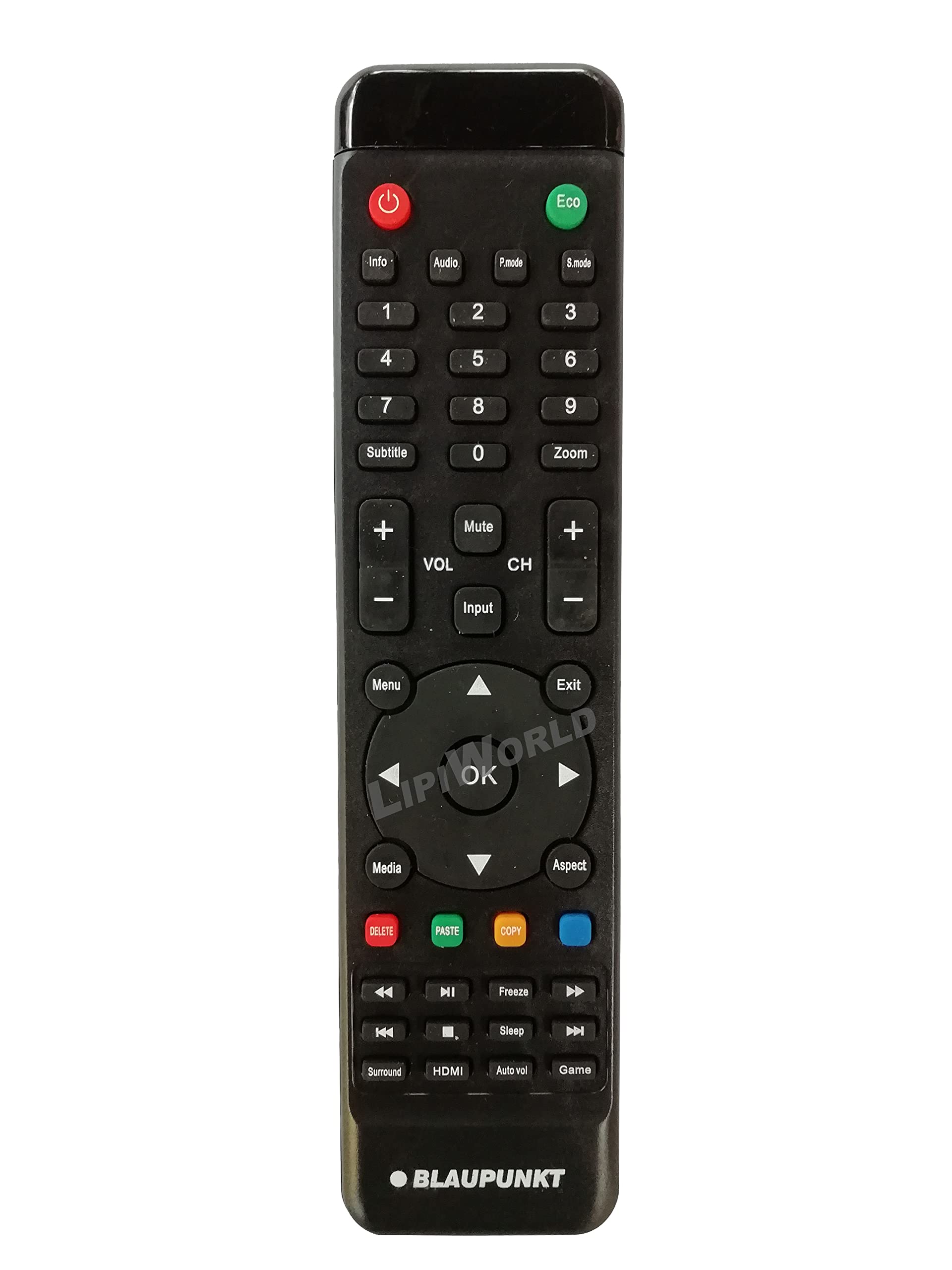 LipiWorld® Led Smart tv Remote Control Compatible for Blau-punkt Remote (B09TL54TDQ) Amazon Price History, Amazon Price Tracker