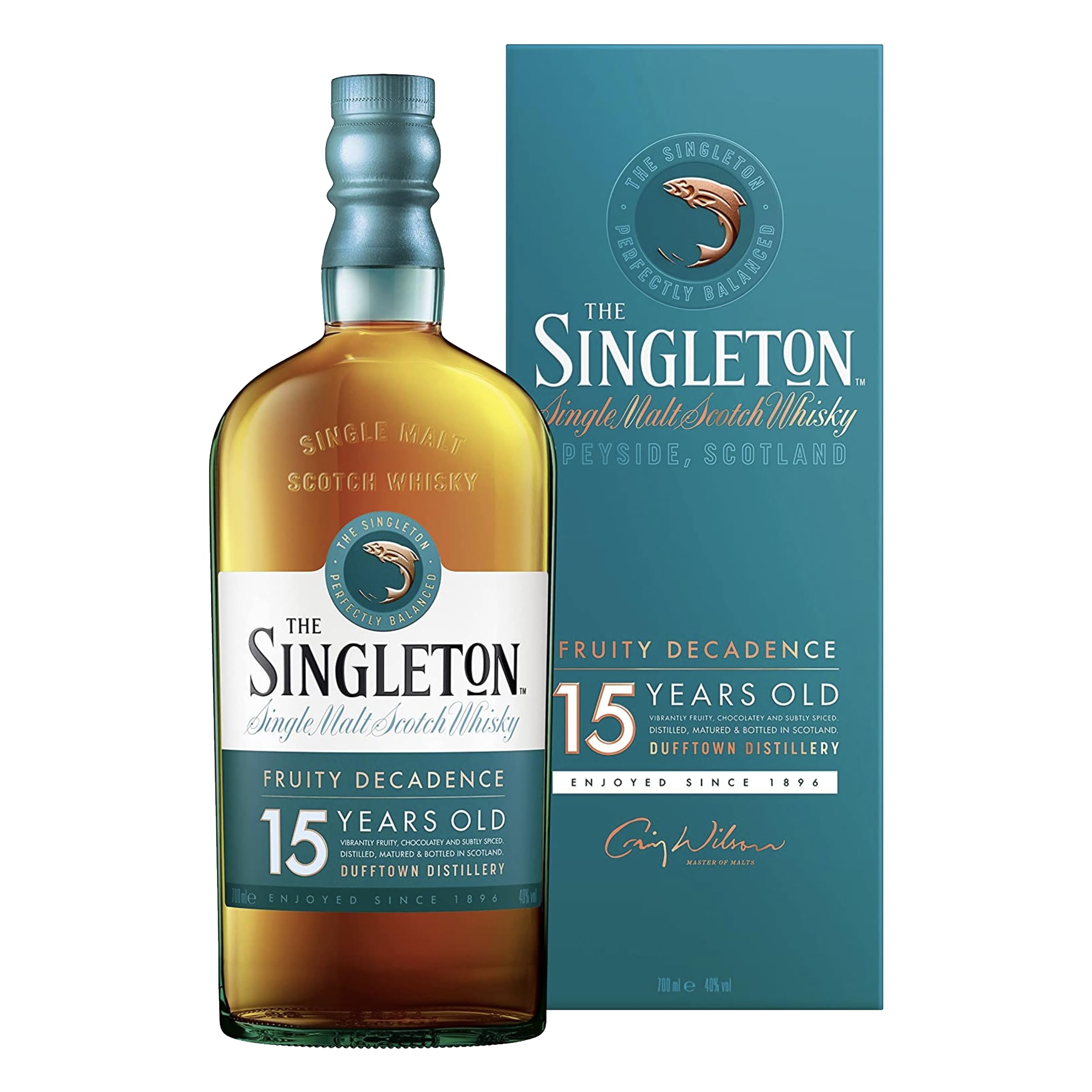 The Singleton 15 Year Old Single Malt Scotch Whisky | 40% vol | 70cl | Fruity | Chocolatey & Subtly Spiced | Speyside Single Malt Whisky