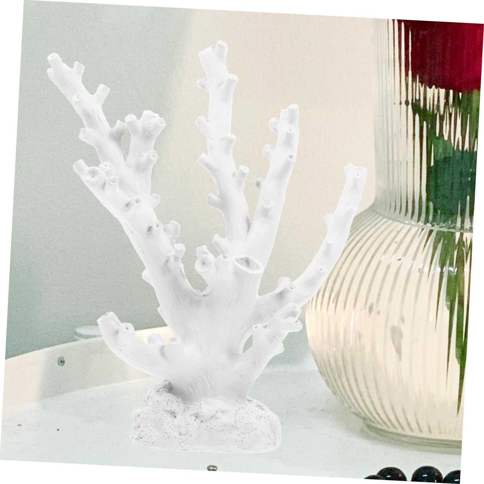 Garneck Statua di Corallo in Resina per Acquario Ornamento Decorativo Stile Accessori per Acquari D'acqua Dolci Decorazione Subacquea per Pesci e Tartarughe