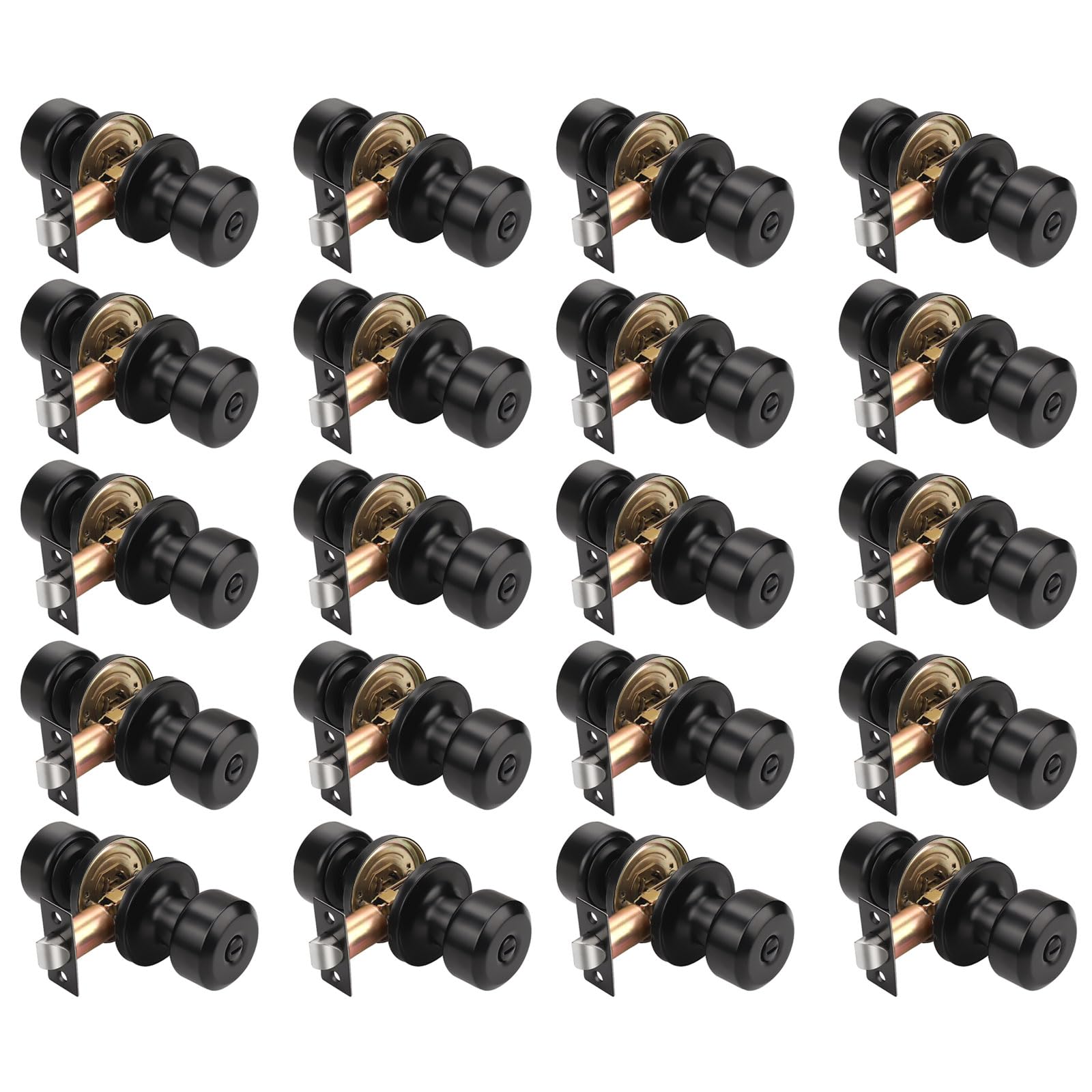 Matte Black Passage Door Knobs - FREE SHIPPING -23 Matte Black Passage Door Knobs - FREE SHIPPING -23