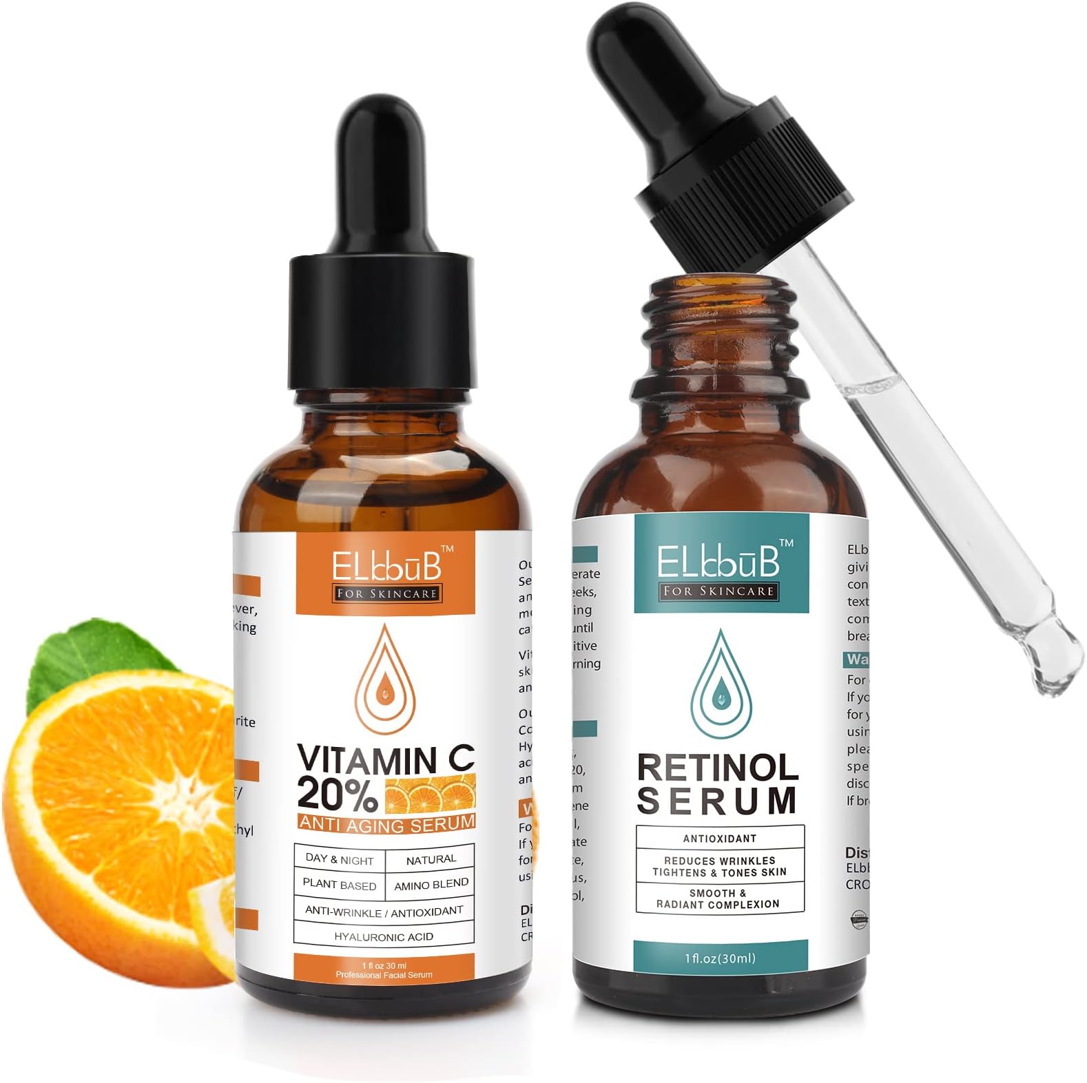 Premium 20 Vitamin C Serum For Face with Hyaluronic Acid