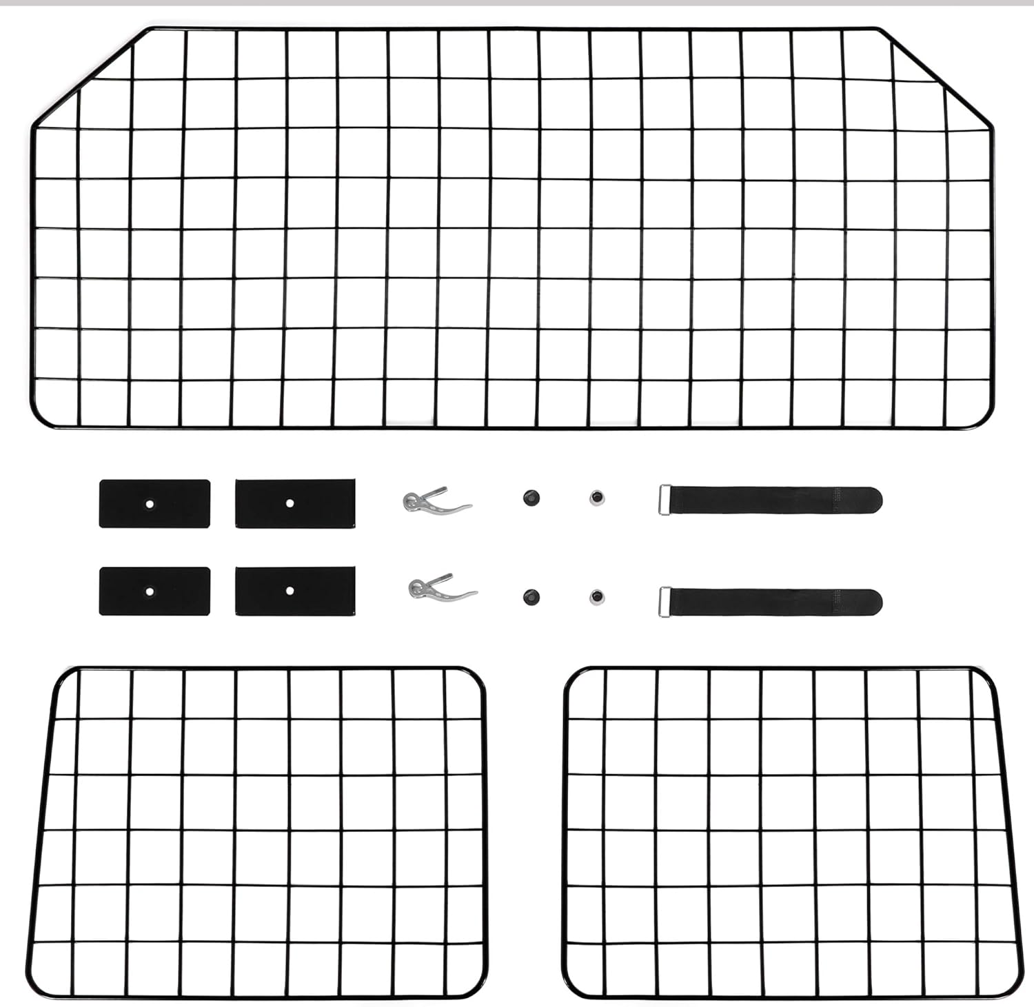 FEANDREA Dog Car Barrier, Adjustable Pet Barrier for SUVs, Van, Vehicles, Mesh Headrest Pet Guard , Black UPDB001B01 : Pet Supplies