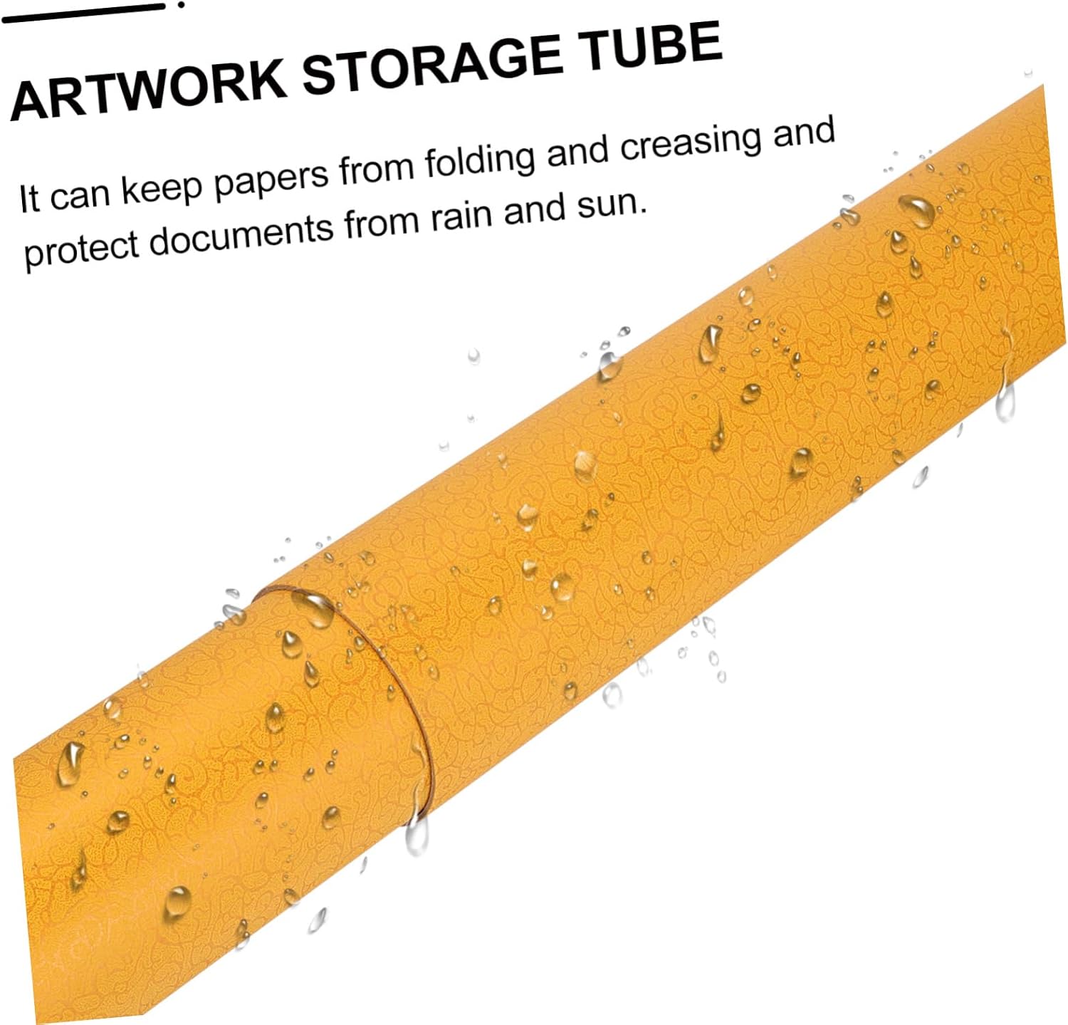 TEHAUX Telescoping Artwork Storage Tube Extendable Poster Carrier Lid Waterproof Document Holder for Art and Drawings Portable Design for Artists and Students