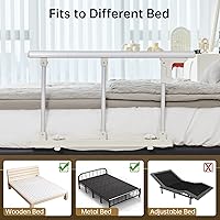 Vista 7 de ELENKER Bed Safety Rail, Folding Bed Assist Handle Adjustable Medical Hospital Assistive Devices Bed Railing for Elderly Seniors Adults,28.5"x16.3