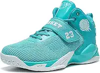 Bolognifi Tênis de basquete masculino de cano alto com alta elasticidade, respirabilidade e antiderrapante são adequados para adolescentes jogarem basquete e esportes ao ar livre Presente (Color : Gr