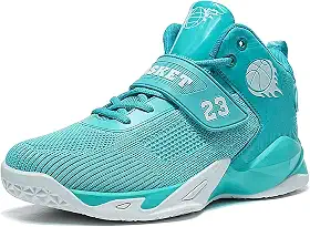 Bolognifi Tênis de basquete masculino de cano alto com alta elasticidade, respirabilidade e antiderrapante são adequados para adolescentes jogarem basquete e esportes ao ar livre Presente (Color : Gr