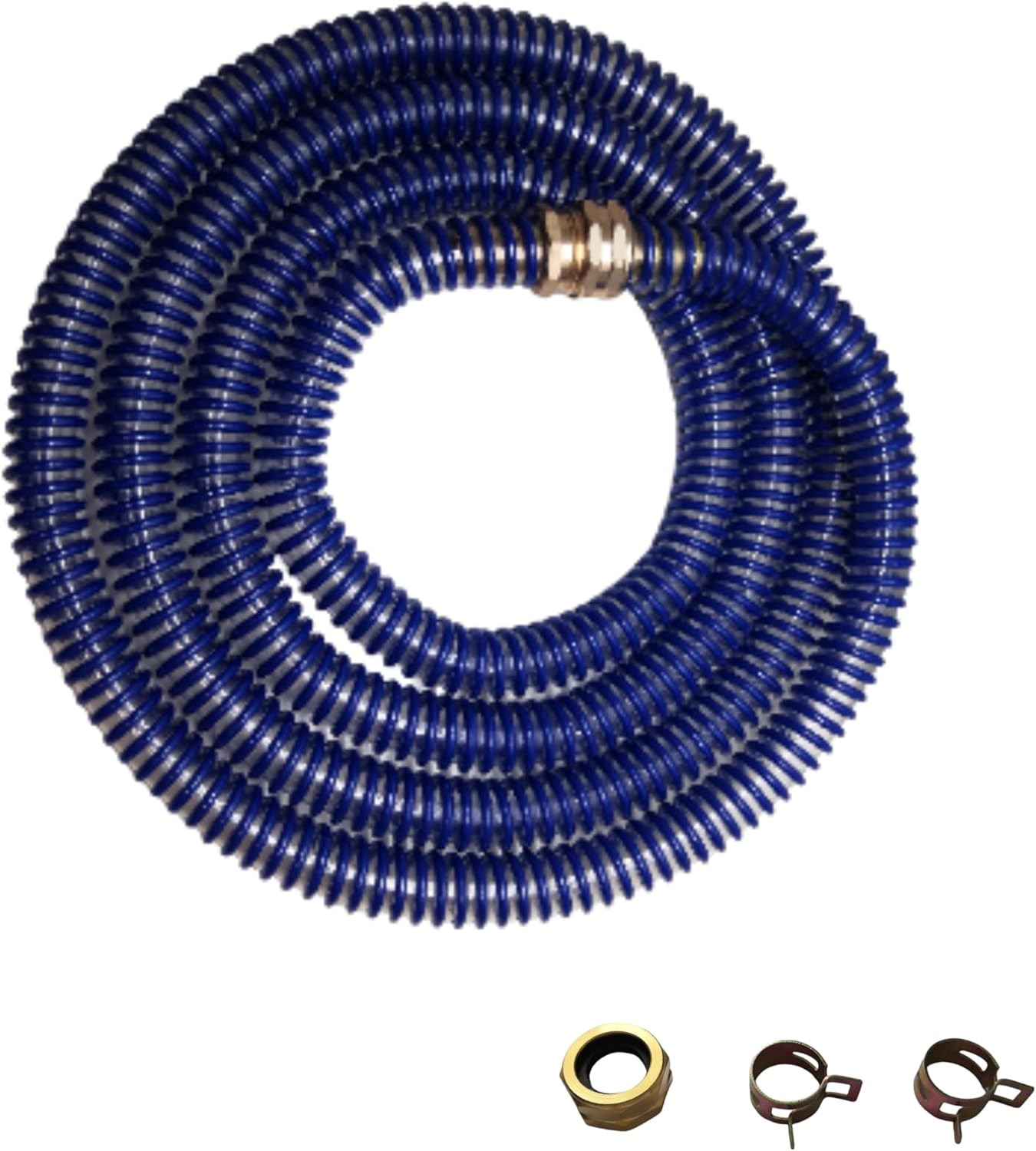 Industrial Grade HVLP Flexible Whip Hose, 8 Feet Long, Metallic Fitting, Ultra-soft and high strength PU material, Operating Temperature -4 °F to 194 °F
