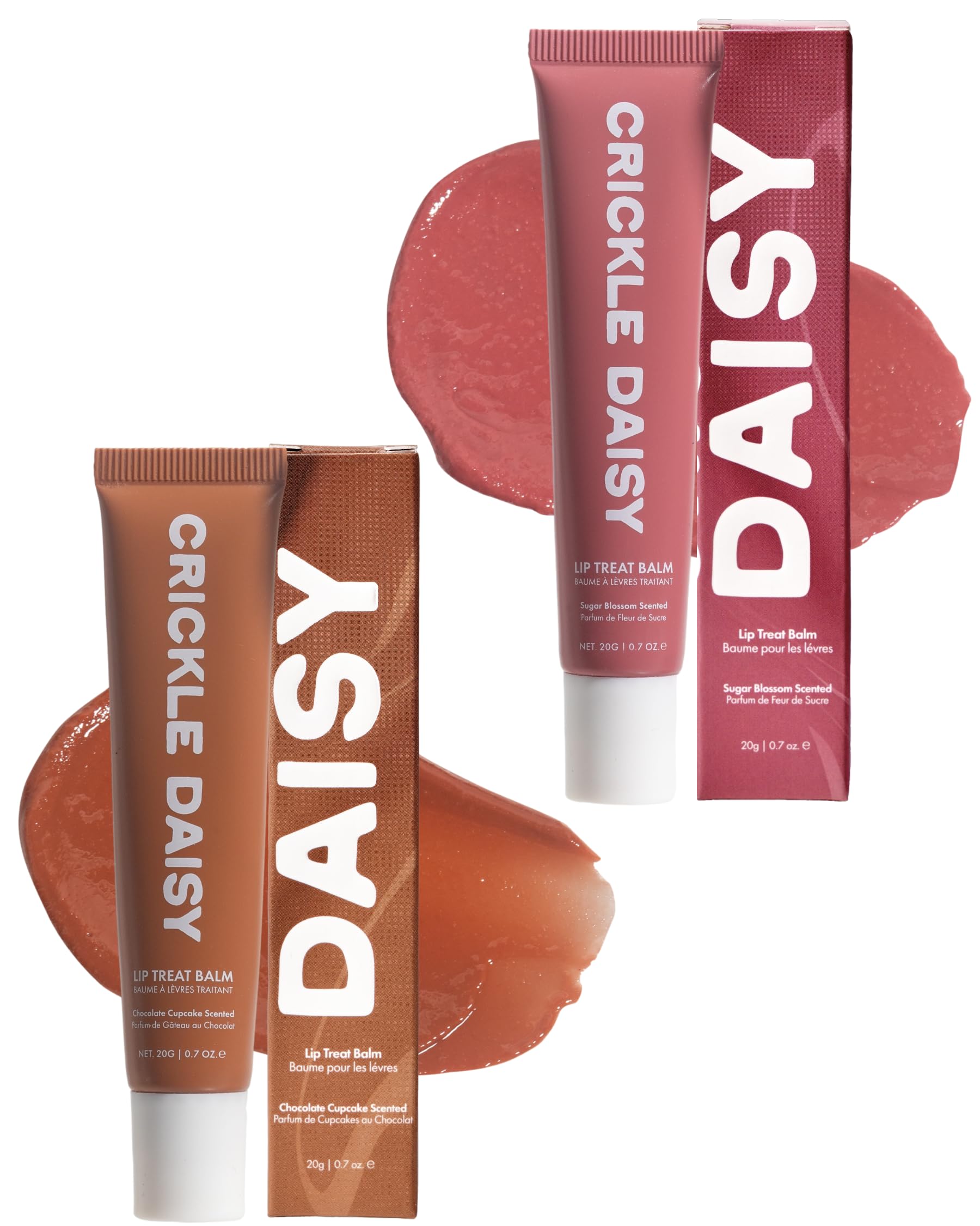 Crickle Daisy Lip Treat Balm - Hydrating & Nourishing Lip Balm with Avocado, Olive, and Coconut Oils - Softening Lip Moisturizer & Protection for Very