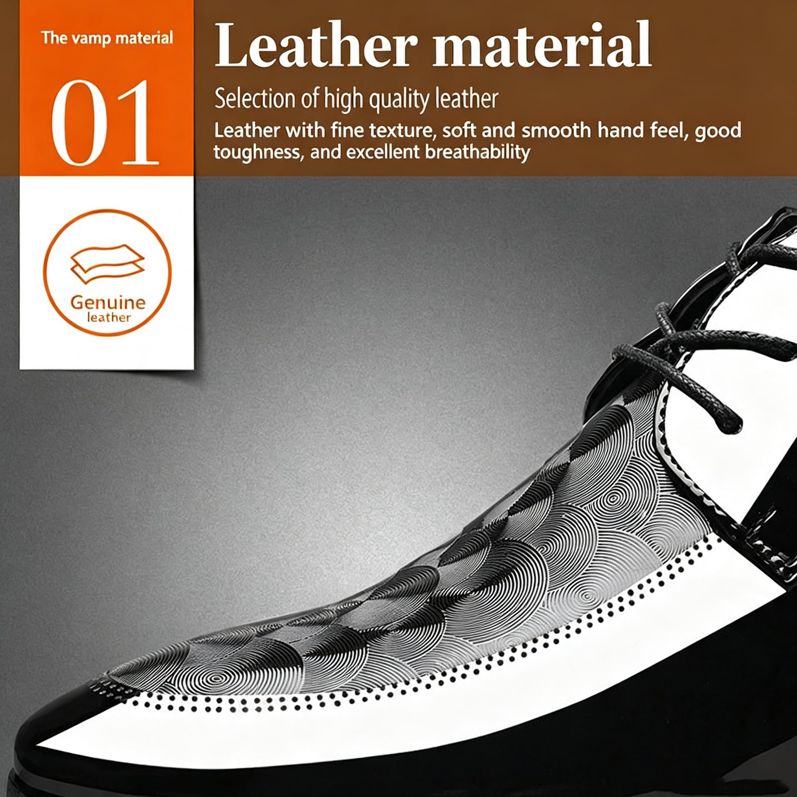Scarpe Eleganti Uomo Oxford Scarpe da Smoking Stringate | A Punta Scarpe basse Classiche antiscivolo per Matrimonio Cerimonia Business Formali