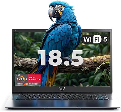 ACEMAGIC 18.5″ FHD Laptop, Ryzen 4300U Processor up to 3.7GHz, 16GB RAM, 512GB M.2 SSD, 18.5 inch Business Laptops, Support WiFi 5, BT5.0, 3*USB3.2, Dual Speakers, 8000mAh Long-Lasting Battery