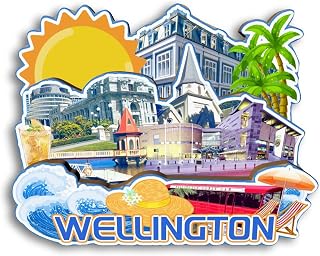 Refrigerator Magnet Wellington New Zealand Fridge Magnet City Travel Souvenirs Tourist Gifts 3D Classic Landmarks Handmade Crafts Home Decoration -2813