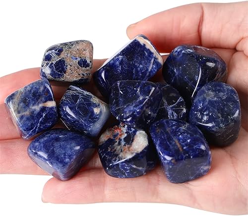 Miniatura 28 de YATOJUZI Piedras de cristales naturales pulidas de ojo de tigre de 1 libra, piedras preciosas de cristal a granel al por mayor para regalos de 10