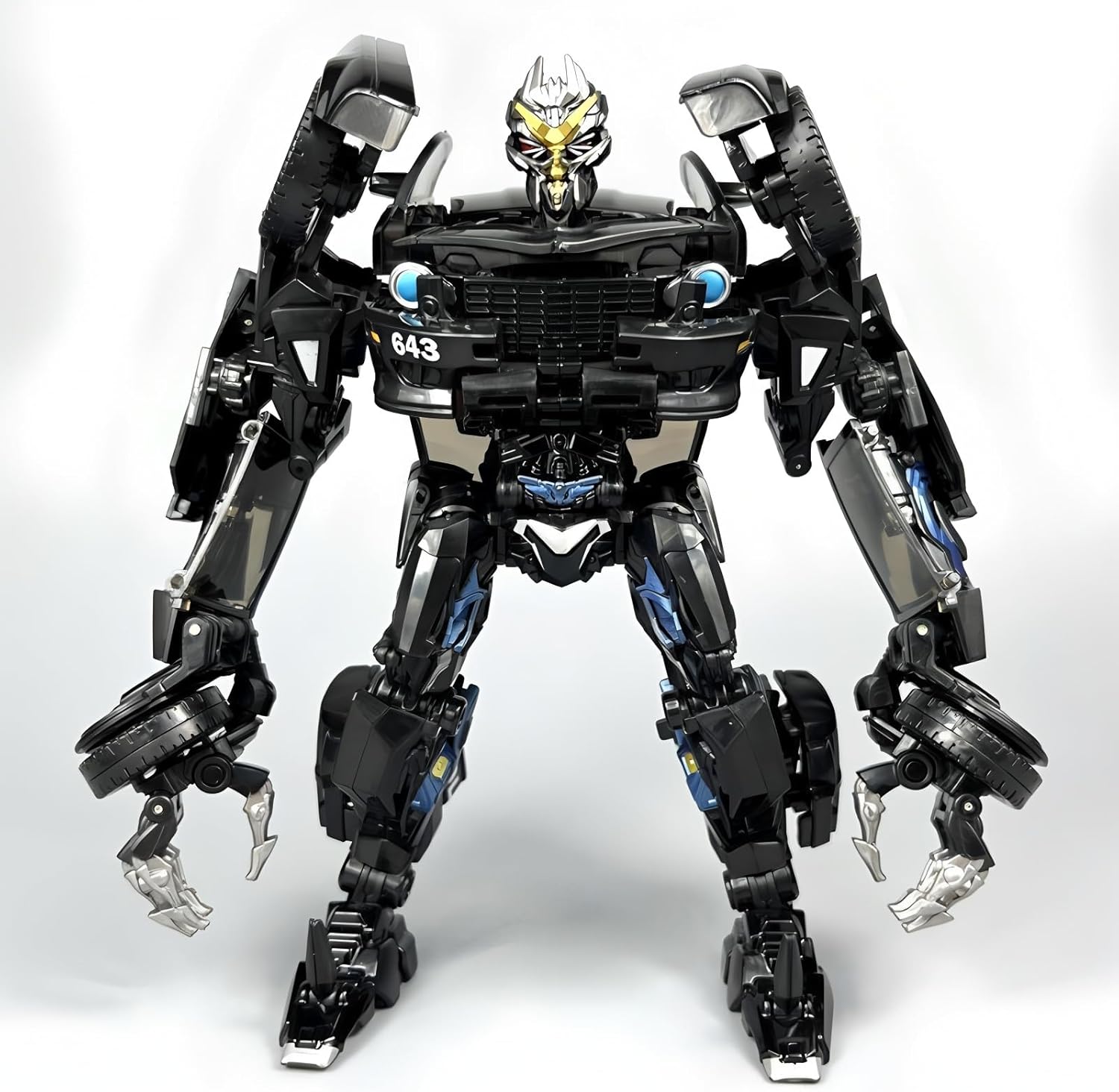 Deformation Robot Toy 7.9 Inches Police Car Action Figure for Adults Kids