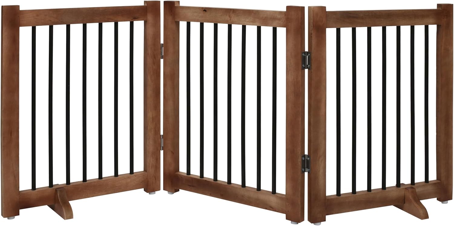 Freestanding Dog Gate - Foldable Wooden Pet Gate Nepal | Ubuy