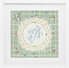 Stupell Industries Spring Bunny on Doily White Framed Print Under Glass, design by Angela Steahling, 13 x 13