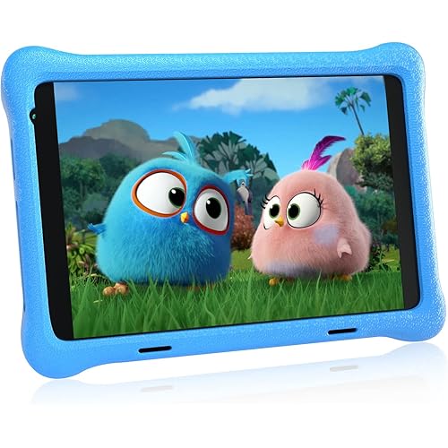 LVILLE 8 inch Kids Tablet,1920 X 1200 IPS HD Display,Parental Control Tablet for Kids,32GB ROM 2GB RAM,Dual Cameras,Android 10 Toddler Tablet with Case
