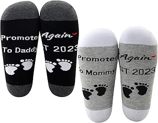 Parents Again Gifts Promoted to Mommy Daddy Again 2023 Socks Pregnancy Announcement Gifts for Parents to be Again Gifts