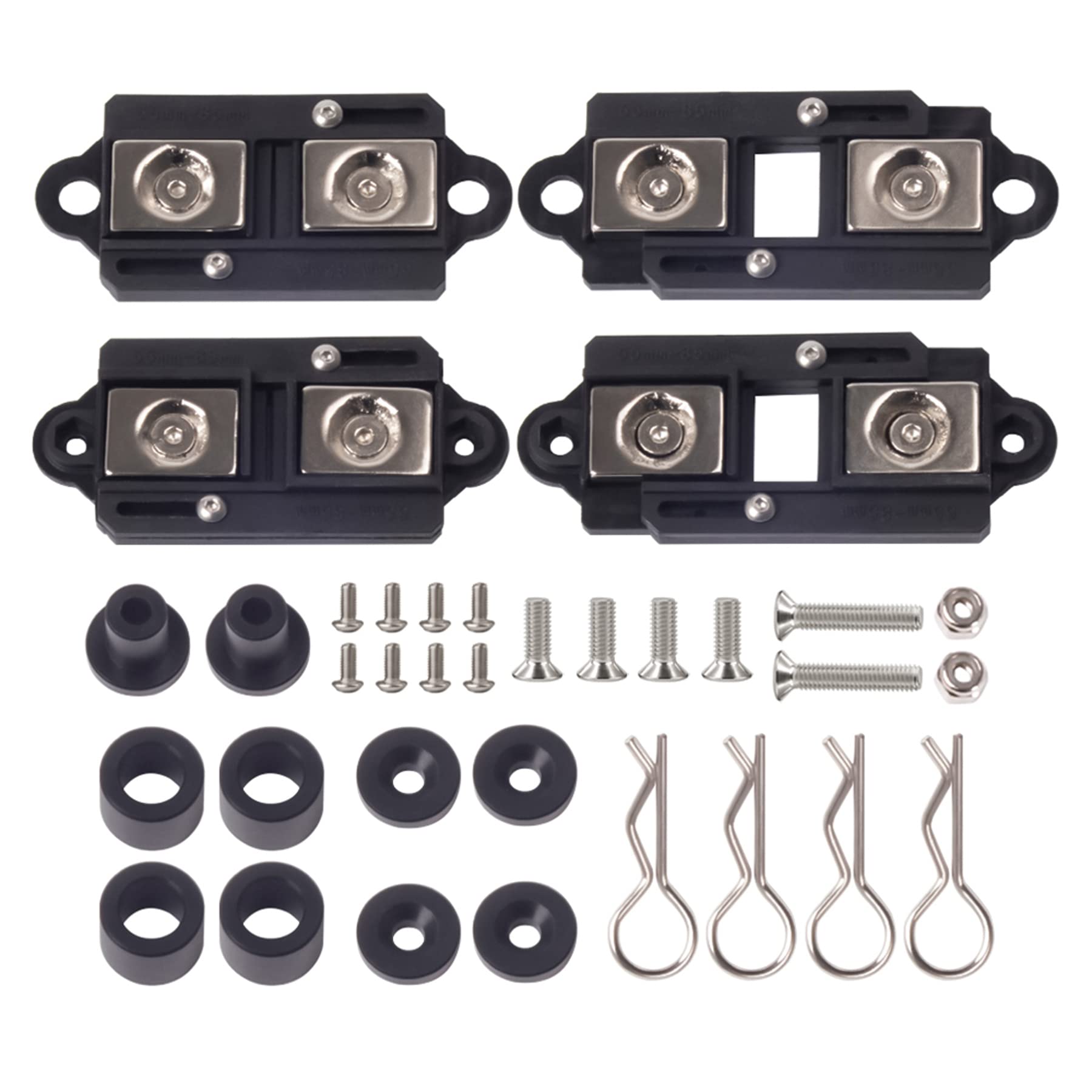 TRX4 Body mounts 4Pcs Adjustable Magnetic Body Post Mount Car Shell Column 55-85mm for 1/10 RC Crawler Axial SCX10 TRX4 TRX6 SCX10 90046 D90 86100 MST CFX TRX4 Upgrades (RC Body mounts B)