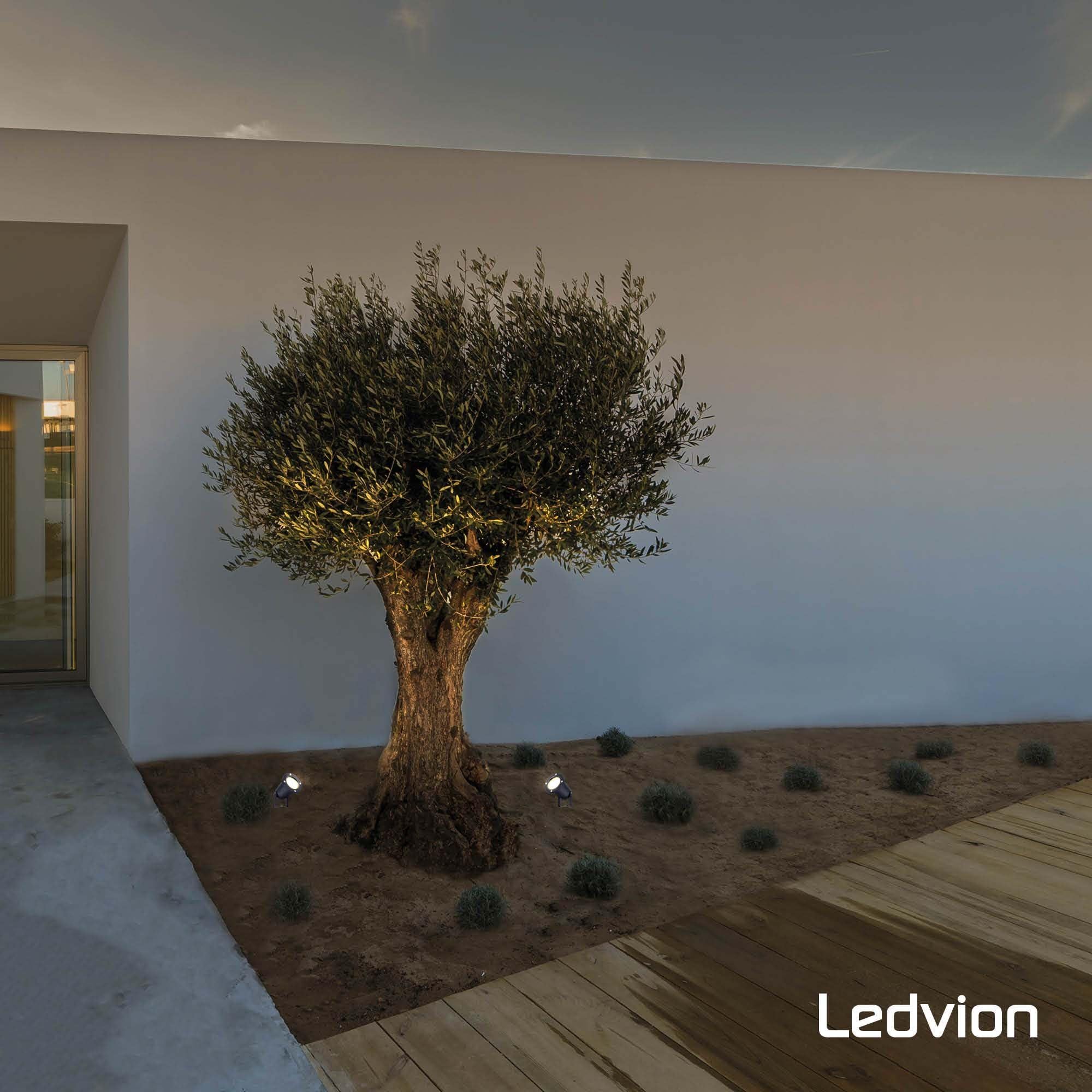 Ledvion 6 piezas Foco de Jardín LED IP65 GU10 piqueta sin bombilla