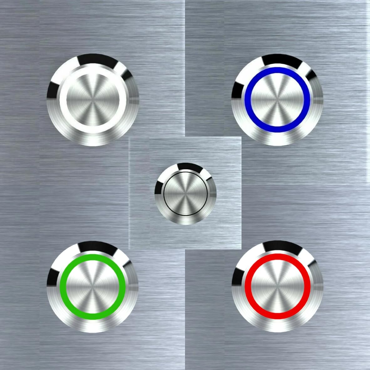 YONOX Modernes Edelstahl Klingelschild Hausnummer + Name mit LED-Taster - Stilvolle Eleganz für Ihr Zuhause - präzise Gravur - personalisierbar - Acrylglas Anthrazit - Edelstahl
