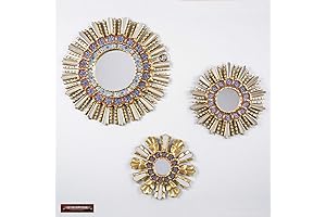 3-Piece Peruvian Sunburst Mirror Set