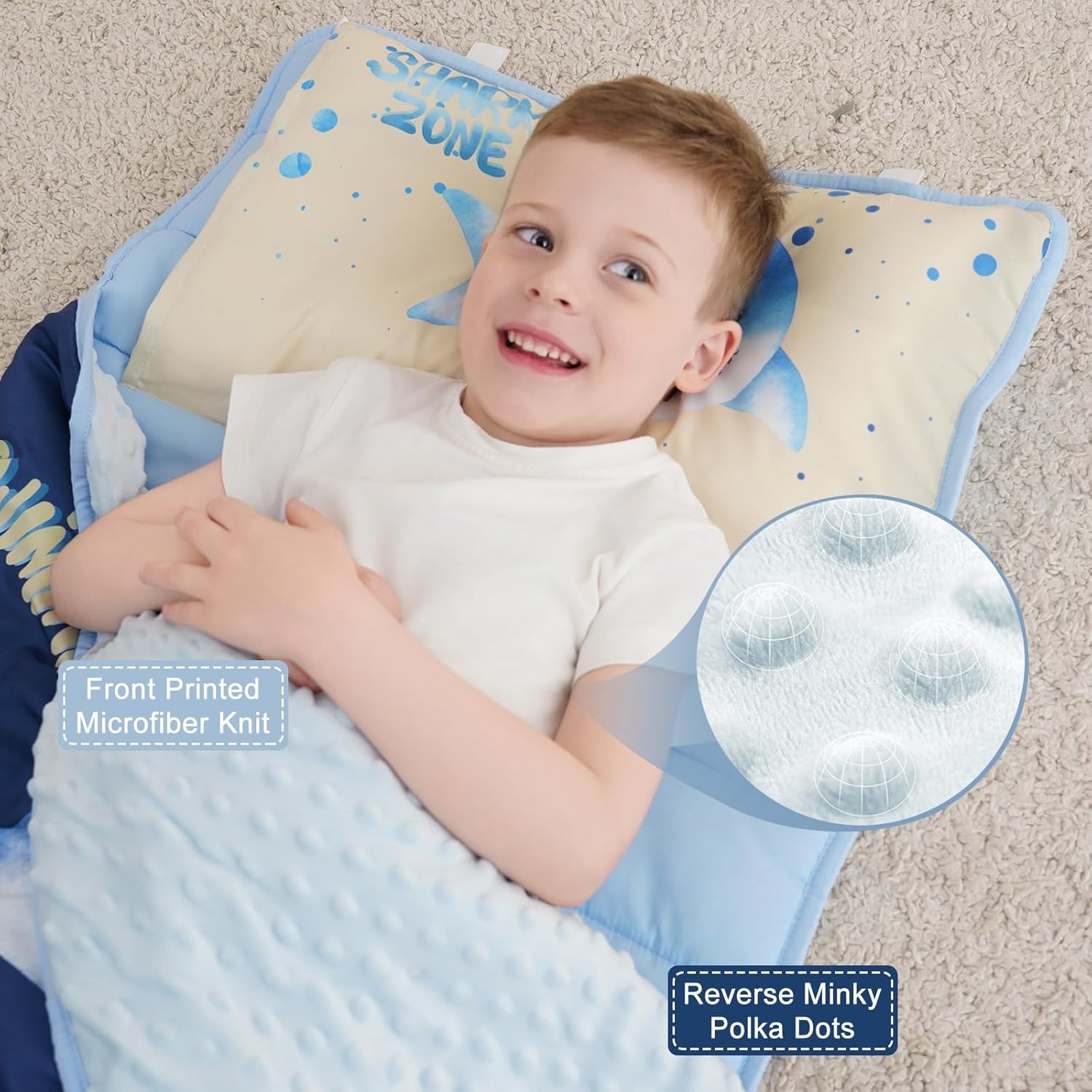 Extra Large Toddler Nap Mat By Cokouchyi, Toddler Sleeping Bag With Removable Pillow, Measures 53 X 21 X 1.5 Inches, Sleeping Mat For Girls, Ideal For Daycare And Preschool Kindergarten, Butterfly
