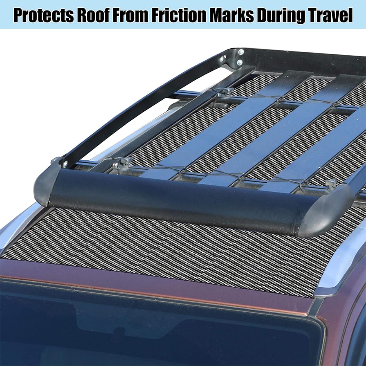 Antirutschmatte Auto Dach 120x90cm Zuschneidbar Strapazierfähiges Material Dachgepäckträger Schutzpad rutschfest Für Camping Und Reisen
