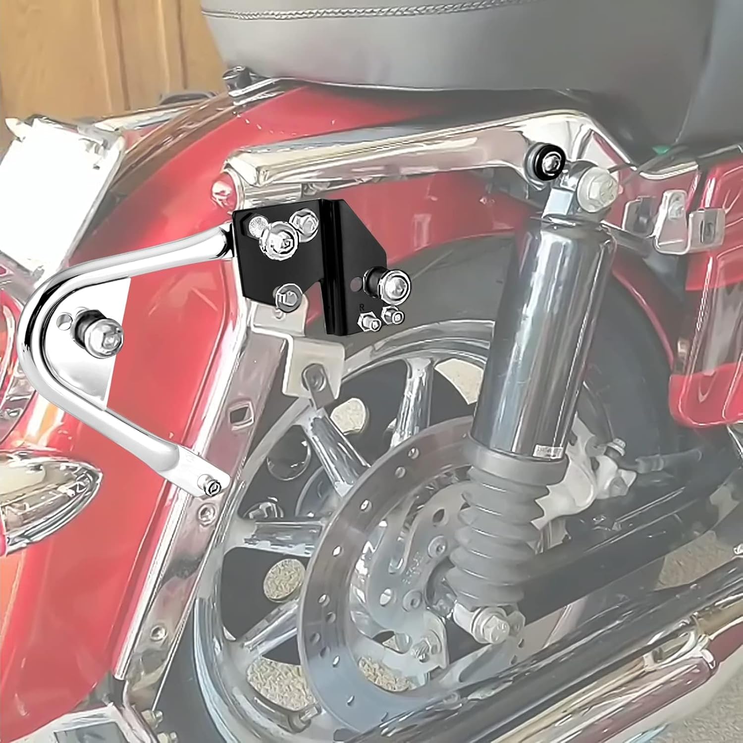WeiSen Front Rear Docking Hardware Kit for Sissy Bar Two Up Tour Pack Mounting Rack Compatible with Harley Touring Road King Street Road Electra Glide 1997-2008