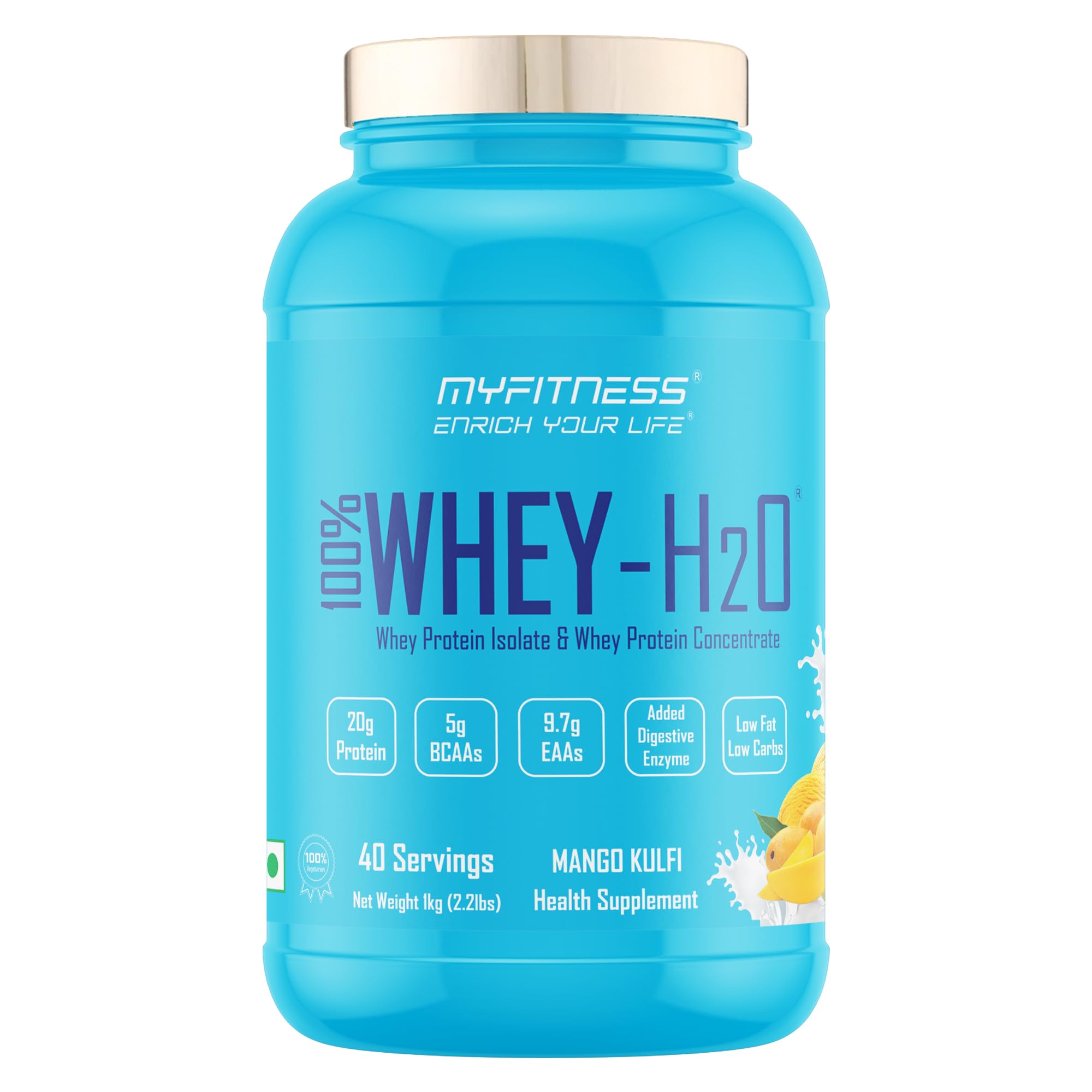 Myfitness Protein Powder 2kg Rich Chocolate 80 Servings | 100% Whey H2O | 80% Protein Per Serving | Isolate & Concentrate Blend | Added Digestive Enzymes | Whey Protein Powder — Amazon image 22