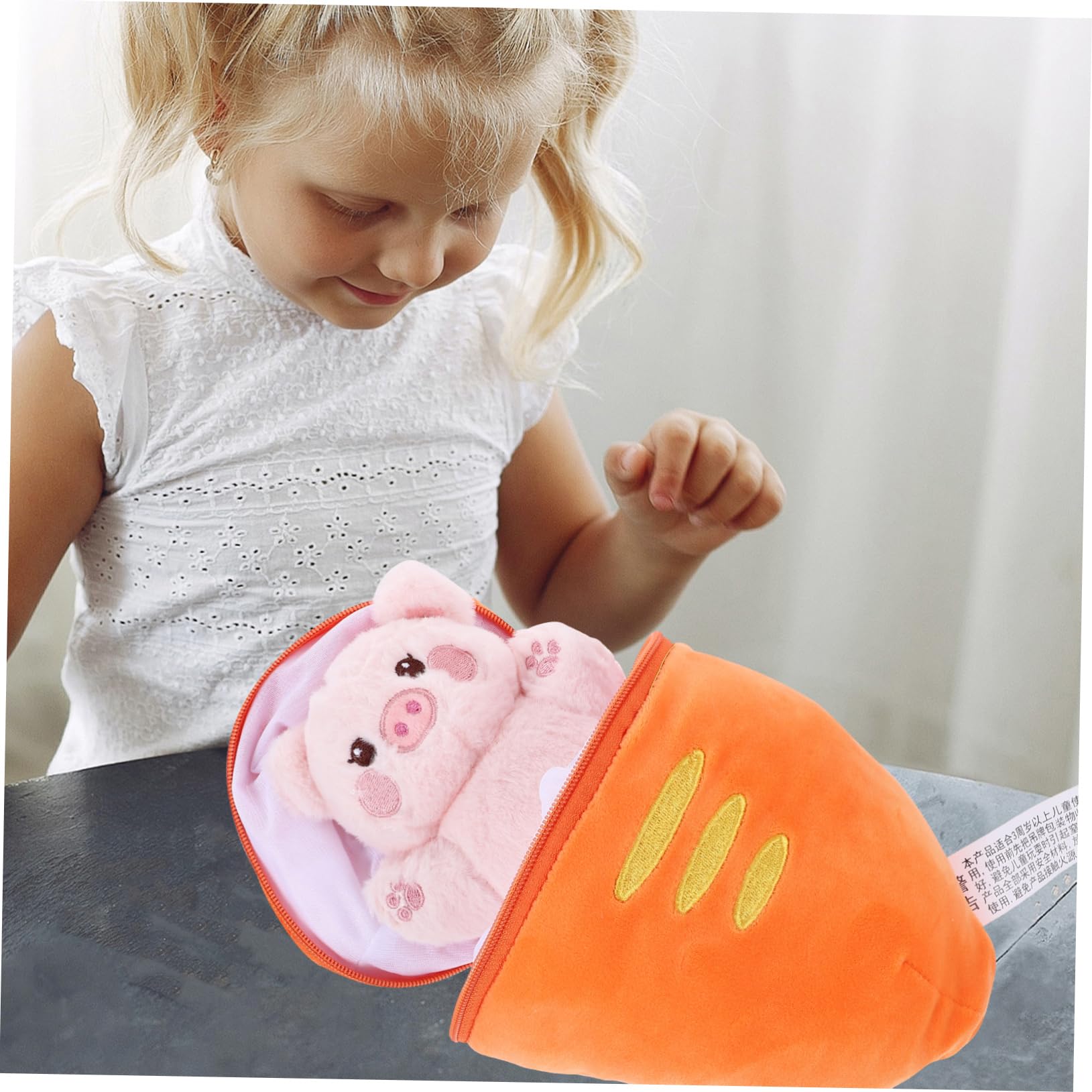 Marionnette à Main Cochon En Peluche Toyvian – 25x12x8 Cm, Peluche Et Coton, Jouet Créatif Pour Enfants