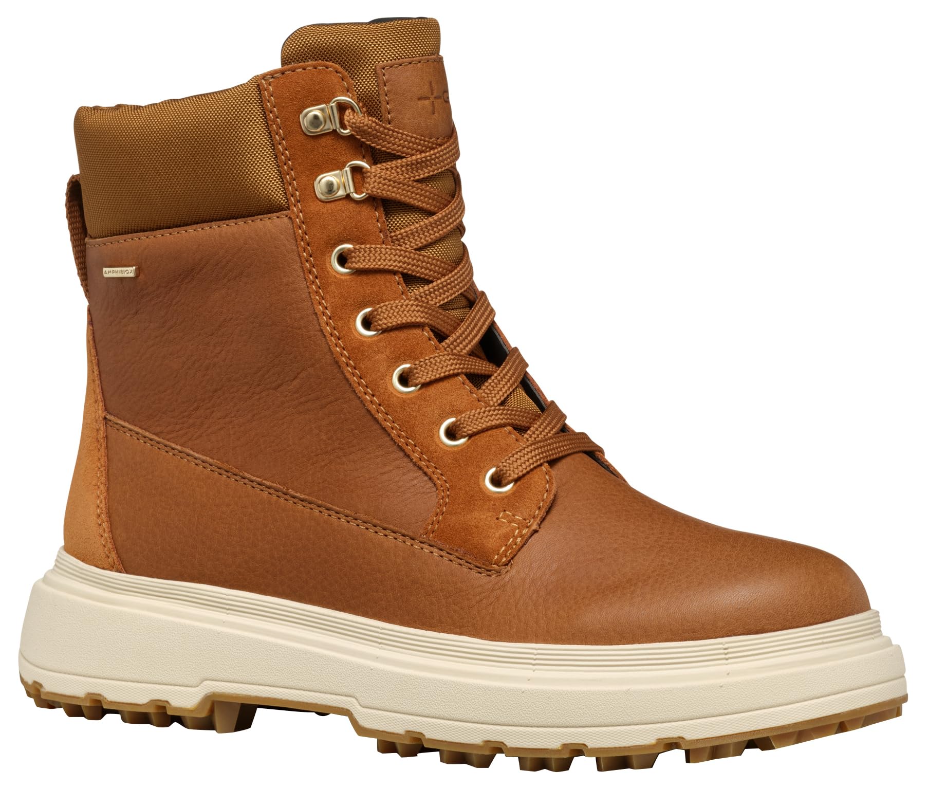 Geox Women's D Lamidie + Grip ABX Ankle Boot, Cognac, 7.5 UK