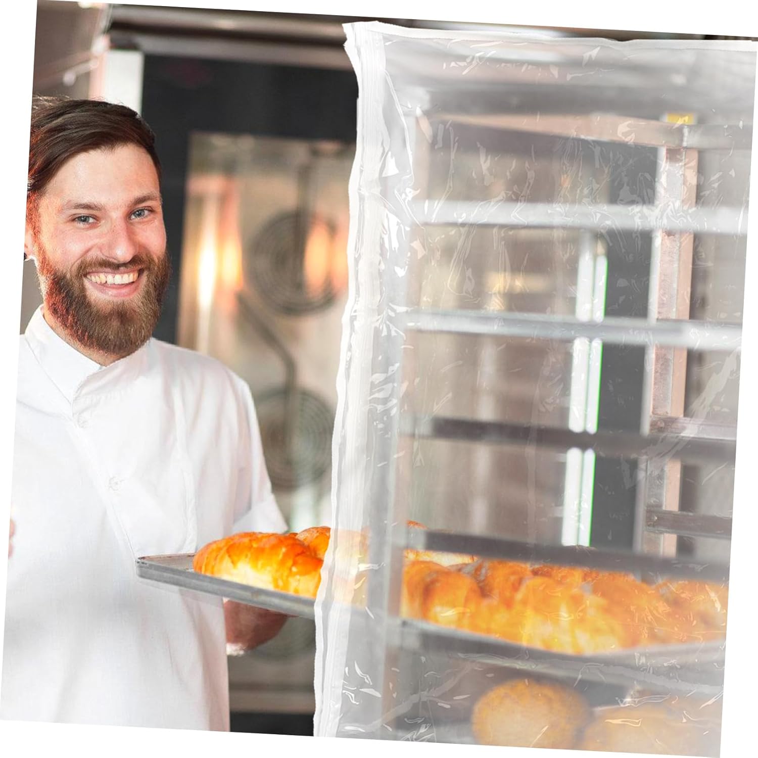 Bread Machine Rack Cover Transparent PVC Toaster Protector Easy to Bread Makers Home Bakeries and Dust Protection