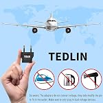 6 Pack of US/CA to EU European Plug Travel Power Plug Adapter Universal Power Jack Wall Plug Converter Input USA/Canada to Europe/Asia Socket (Black)
