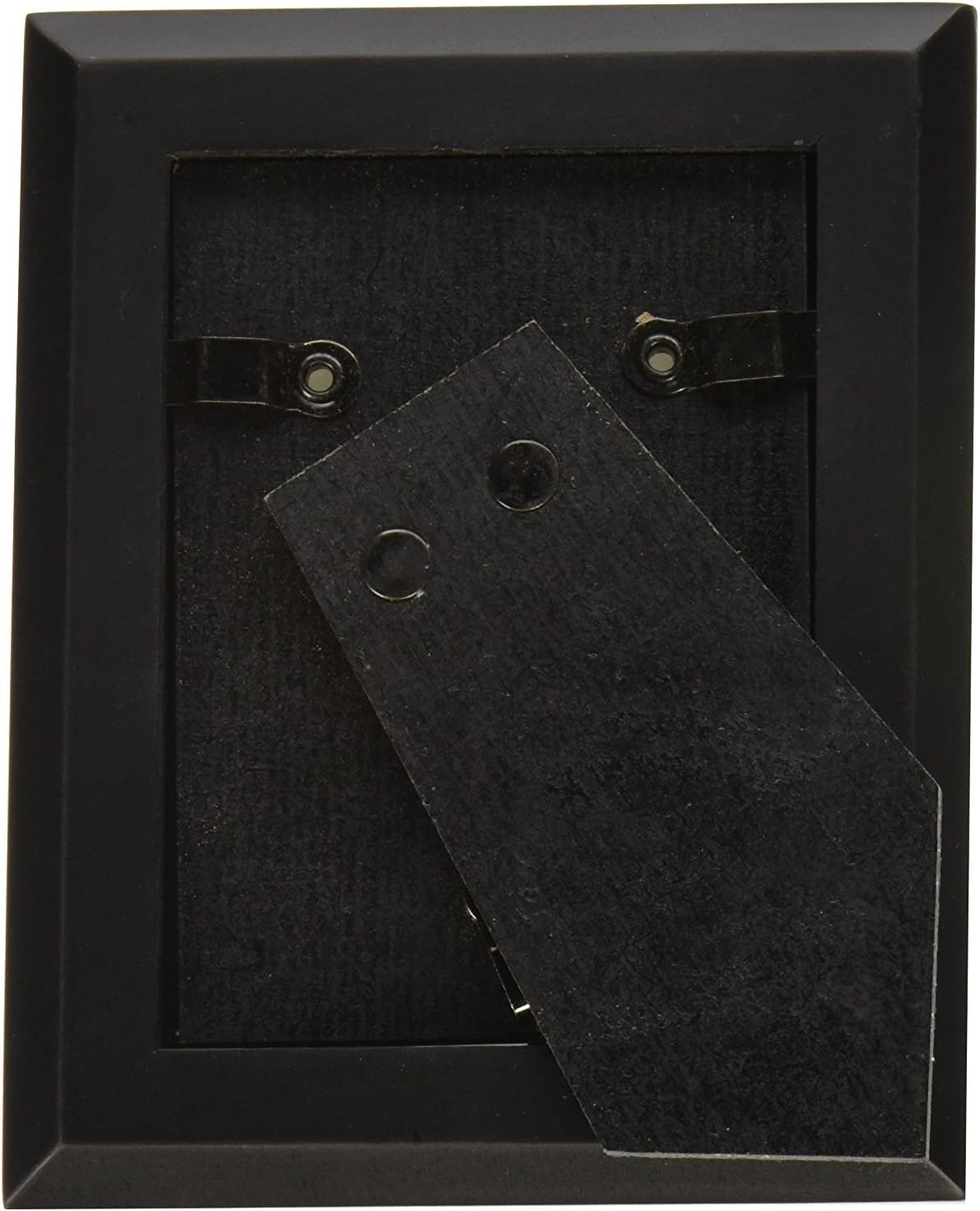 Malden 8x10 Picture Frame - Wide Real Wood Molding, Real Glass (4-Pack) - Black