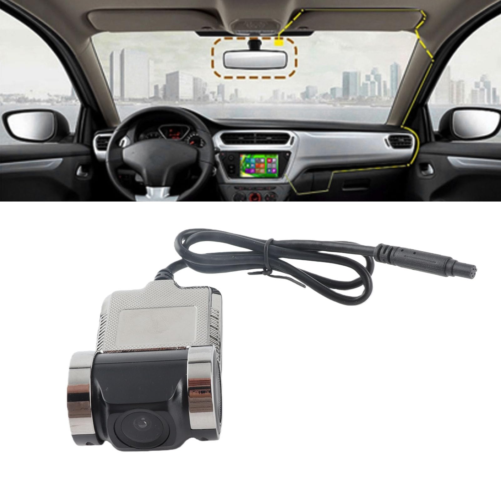 Conducción grabadora HD 1080P Mini grabadora de vídeo DVR para Coche en cámara de salpicadero GPS Inteligente ADAS