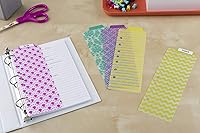 Vista 7 de Avery Mini Snap-In Plastic Bookmark Dividers, 5 Tabs, 1 Set, Assorted Designs (24922)