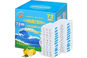 Effacera 72 Flushable Toilet Bowl Paper Refill Pads