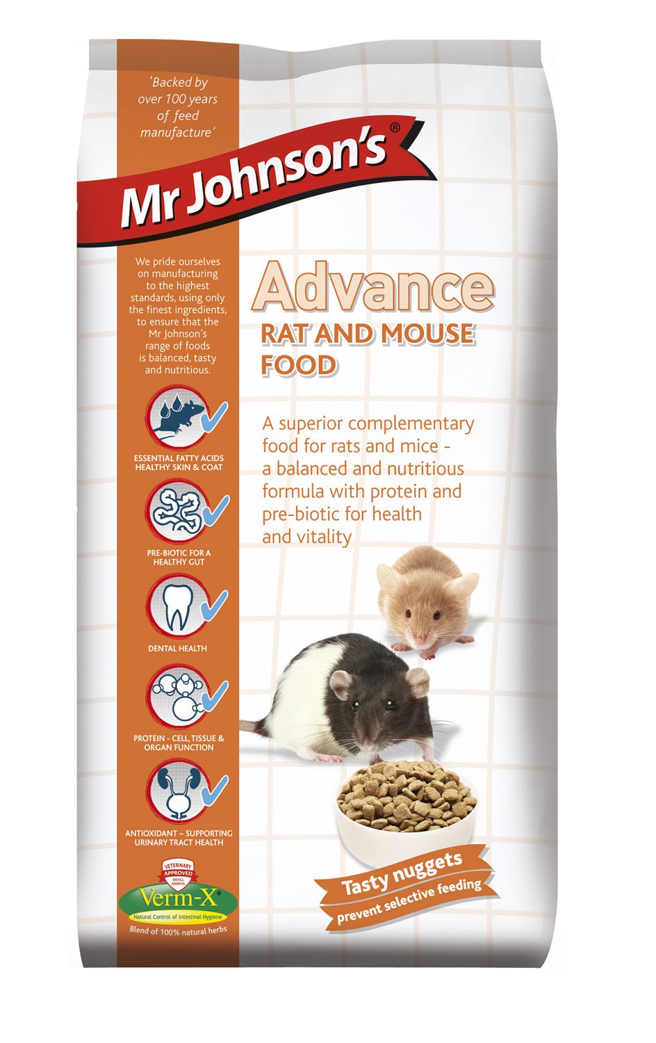 Mr Johnson'sAdvance Rat & Mouse 750g (Pack of 6)