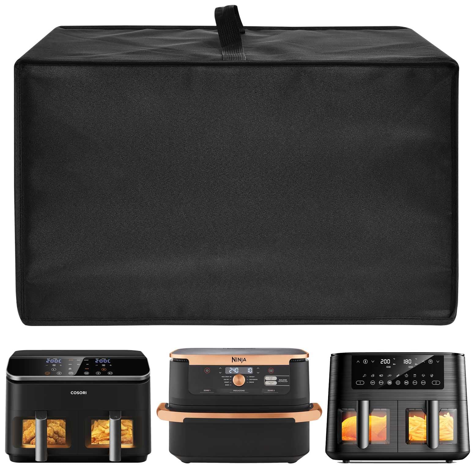 Air Fryer Dust Cover, Heat-Resistant Waterproof And Dust-Proof 600D Nylon Material, Compatible For Ninja AF500UKCP/AF400UKCP/AF400UK/451UK, For Cookwise 9L, For COSORI 8.5L Air Fryer