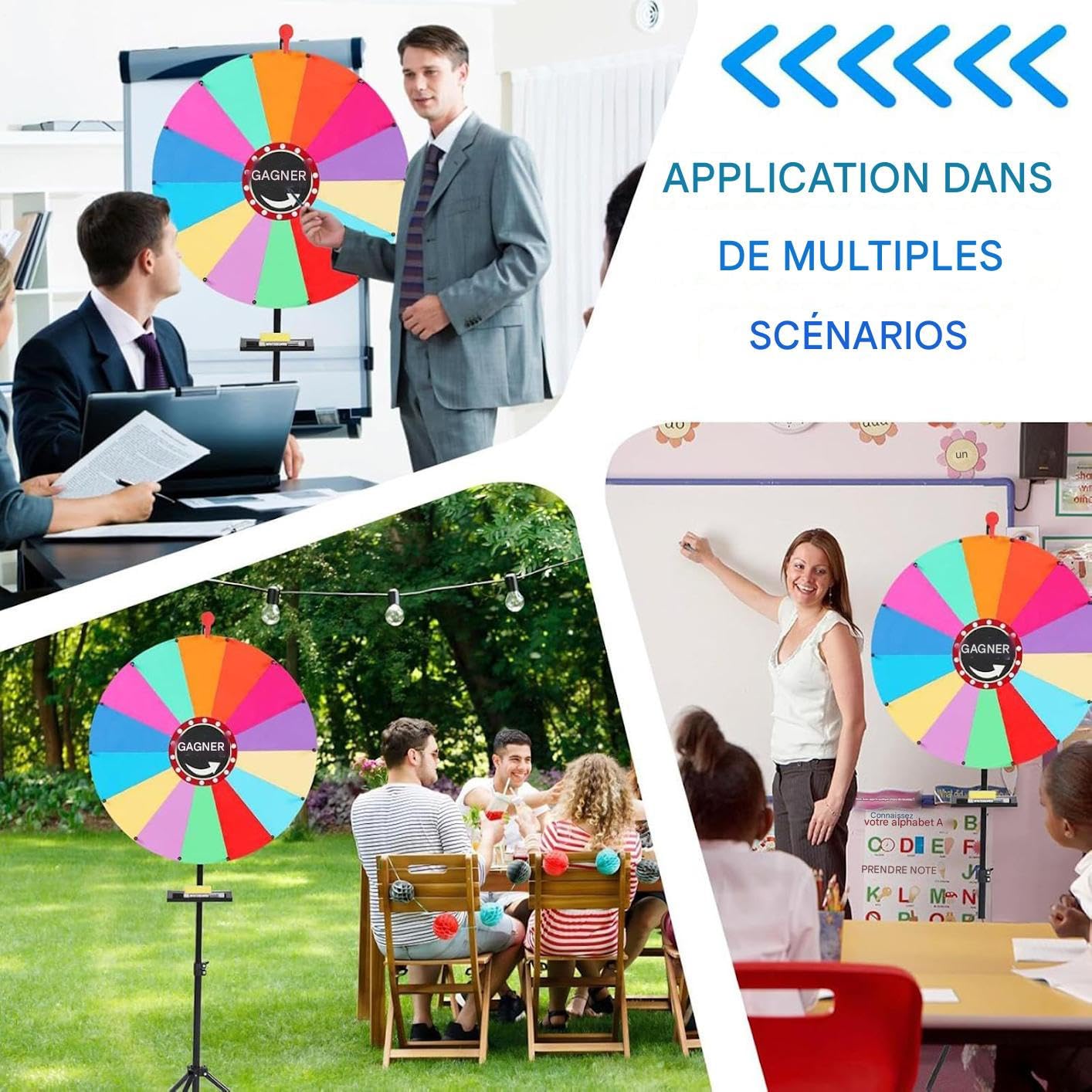 Roue De Rotation | Outil Ajustable Portable et,Roue Tournante Compacte,pour Anniversaire Carnaval Fête Salle De Classe Événement Shopping Intérieur Extérieur Maison