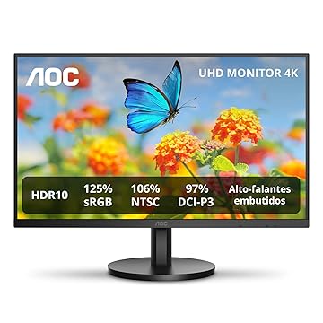 Monitor AOC 27" 4K IPS 106% NTSC 97% DCI-P3 Speakers U27B3A