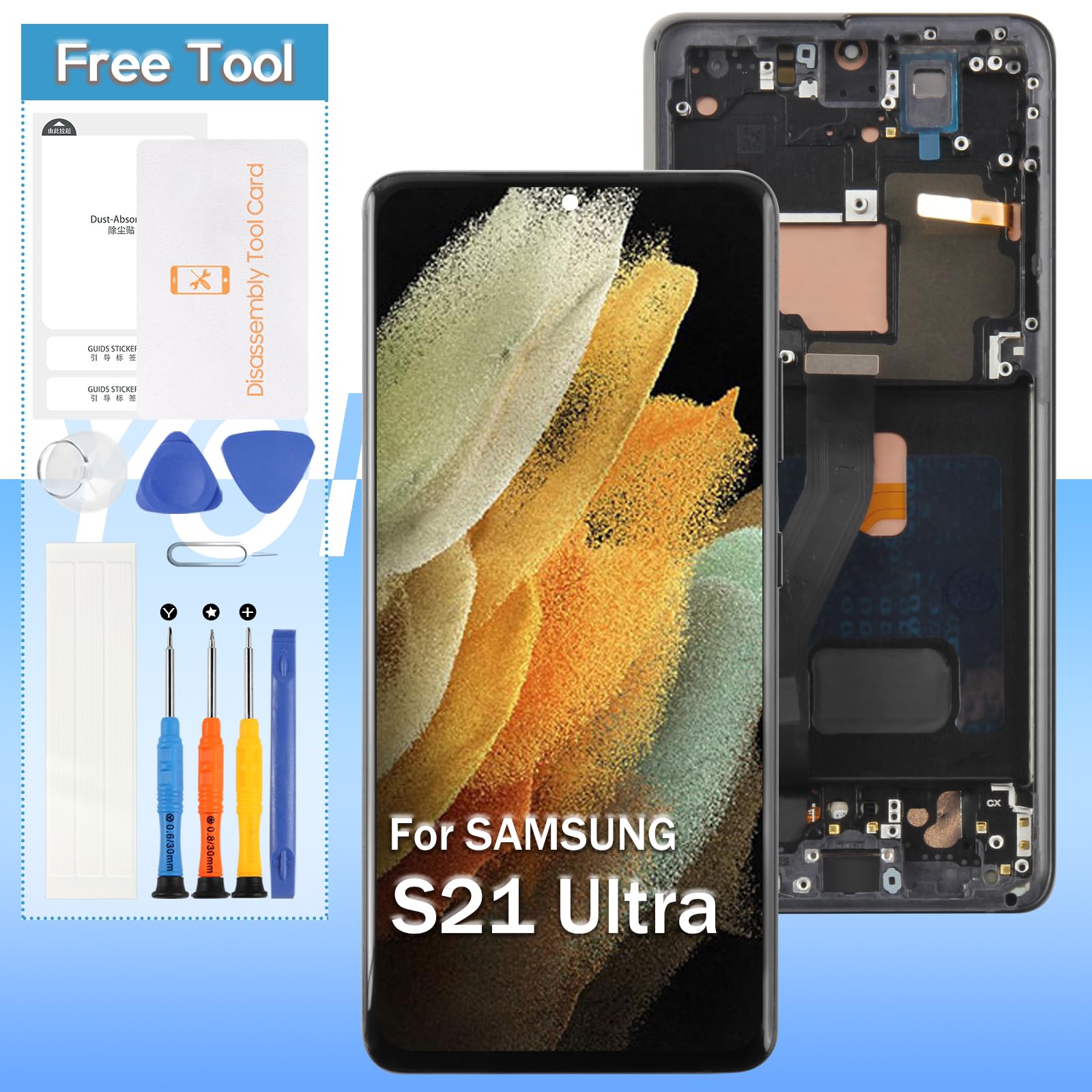 Amazon.com: Original for Samsung Galaxy S21 Ultra 5G (AMOLED