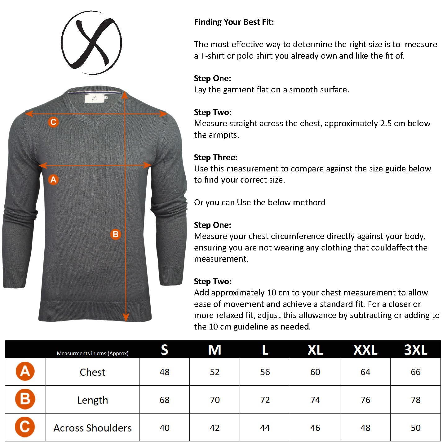 Xact Pull à col en V en Coton pour Homme